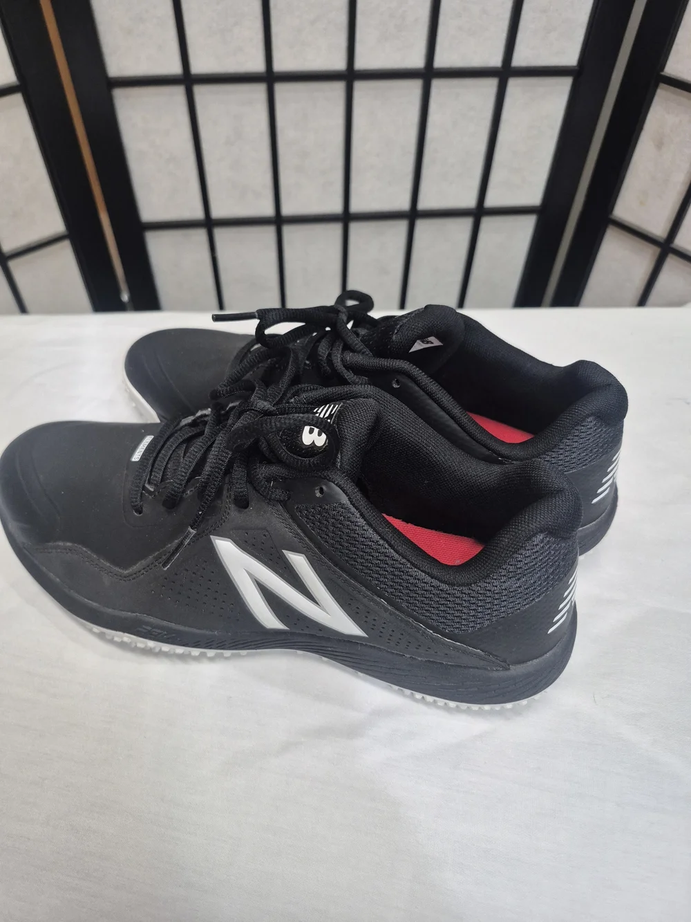 New Balance Men's Black Athletic Shoes baseball T4040SK4